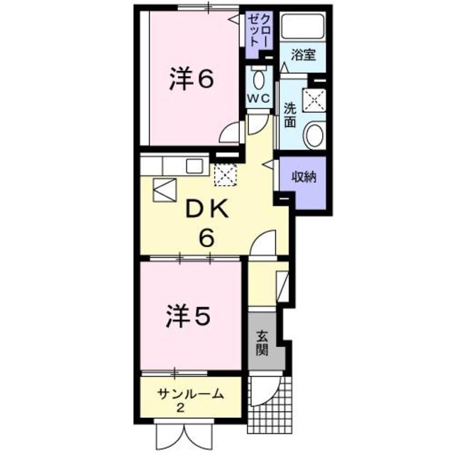 ブリランテⅠ 102 間取り図