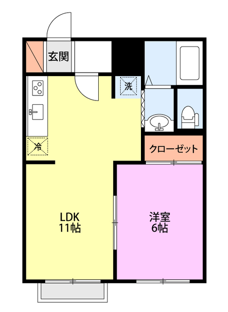 アルトベールⅡ 203 間取り図