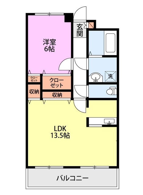 アルゴ天神山 202 間取り図