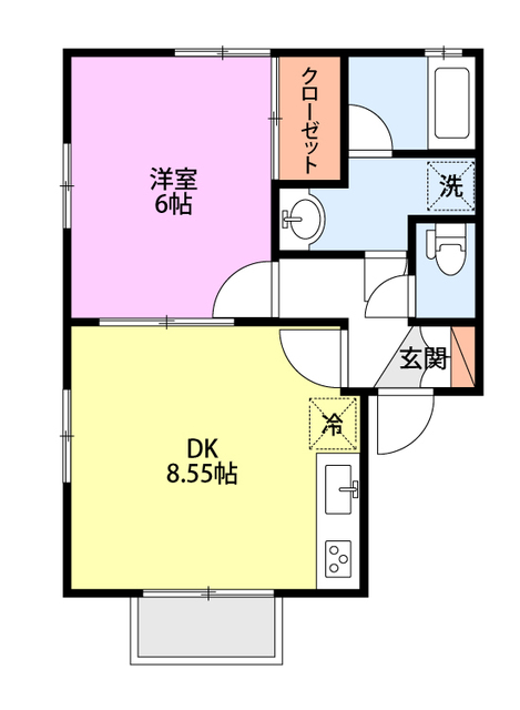 ブリス１４１ 101 間取り図