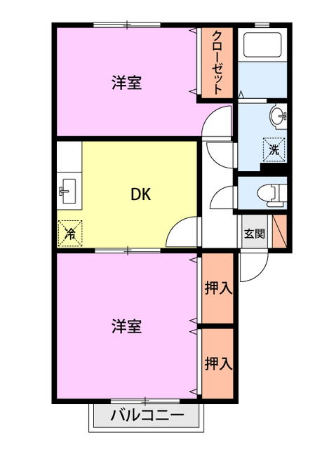 プラセール　B 201 間取り図