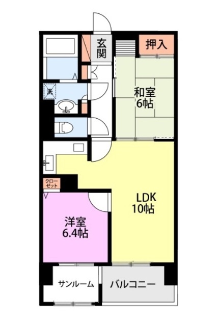 妙高市朝日町特定公共賃貸住宅 802 間取り図