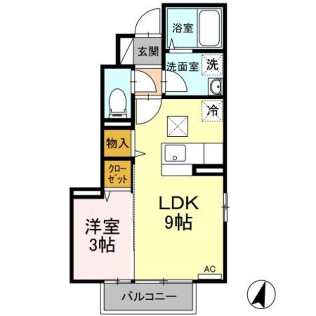 ＣＡＳＡフィオーレ 101 間取り図