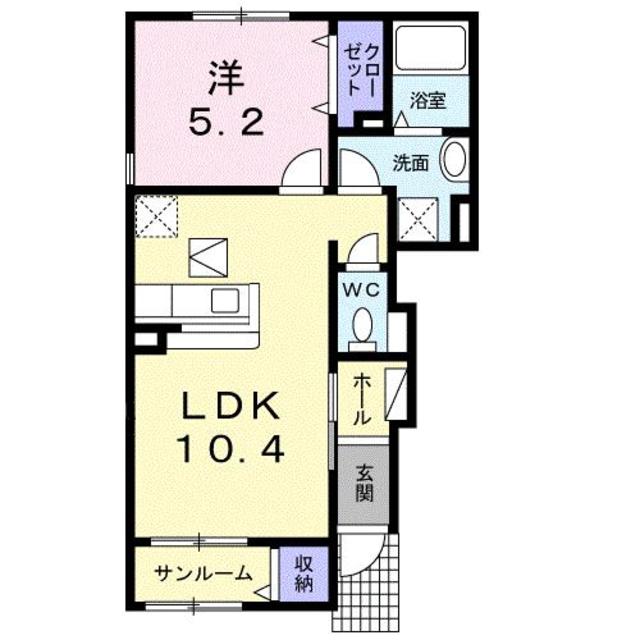 シャルマン・アヴニール 101 間取り図