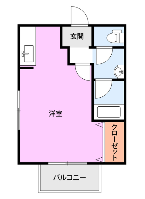 コーポひまわり 103 間取り図