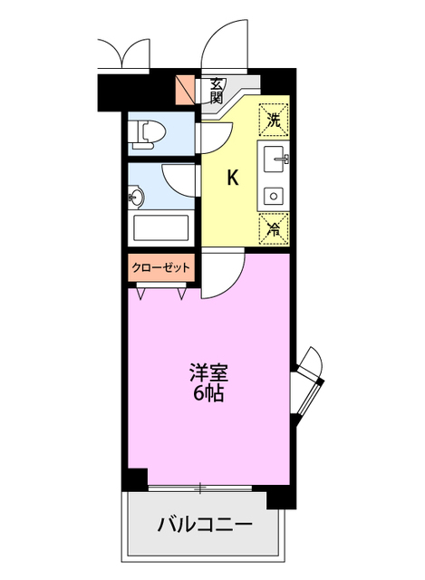 ワンノールＫ２ 322 間取り図