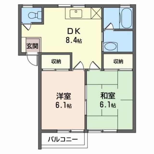 パープルレイン 102 間取り図