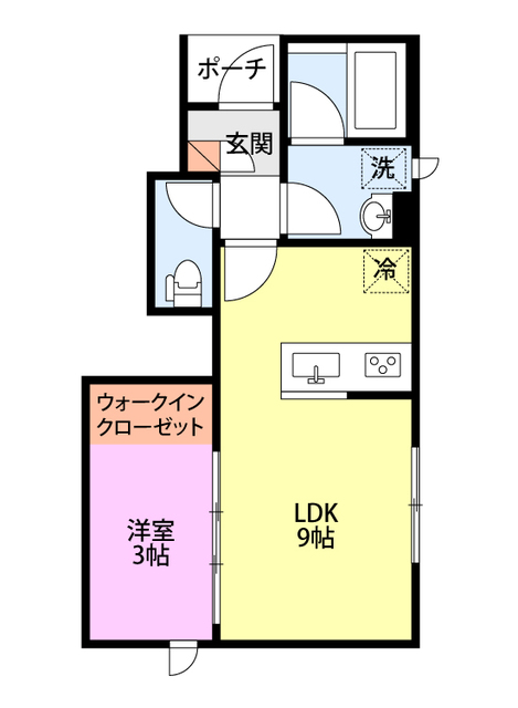 CIEL TERAO 1-A 間取り図