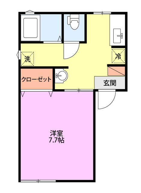 ヴィラ　サンタモニカ B201 間取り図