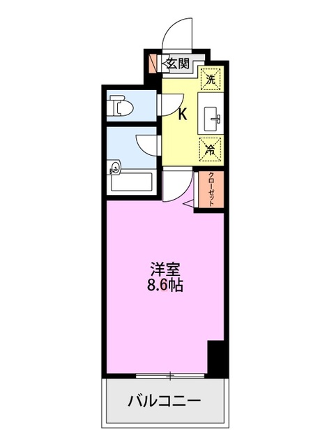 オセオ弁天 507 間取り図