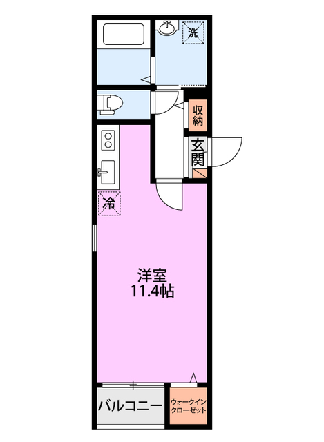 Crest Minori 203 間取り図