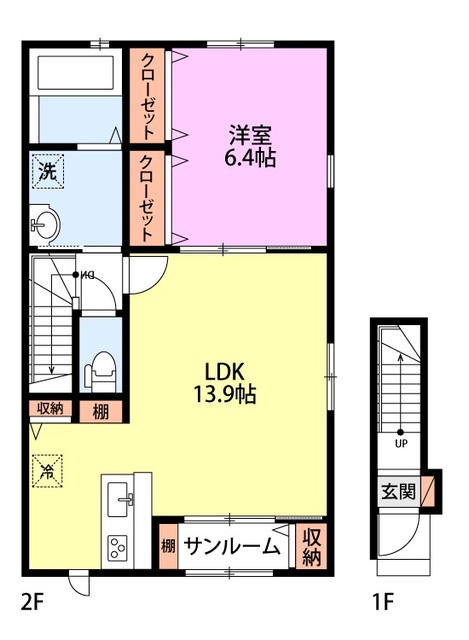 プリメーラ河渡 203 間取り図