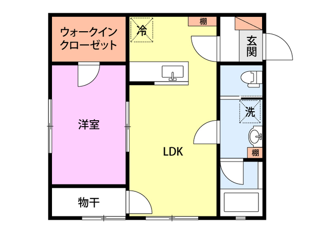 ミルズグランディール幸町B 201 間取り図