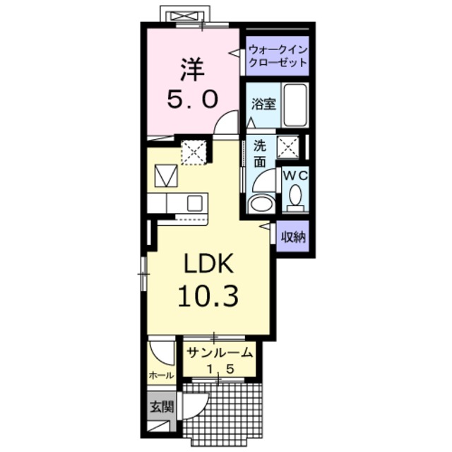 ルミナ 101 間取り図