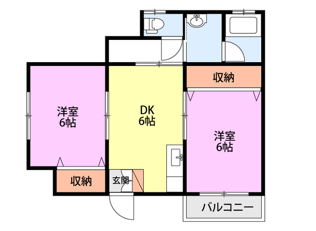 デュープレックス青山 1F 間取り図