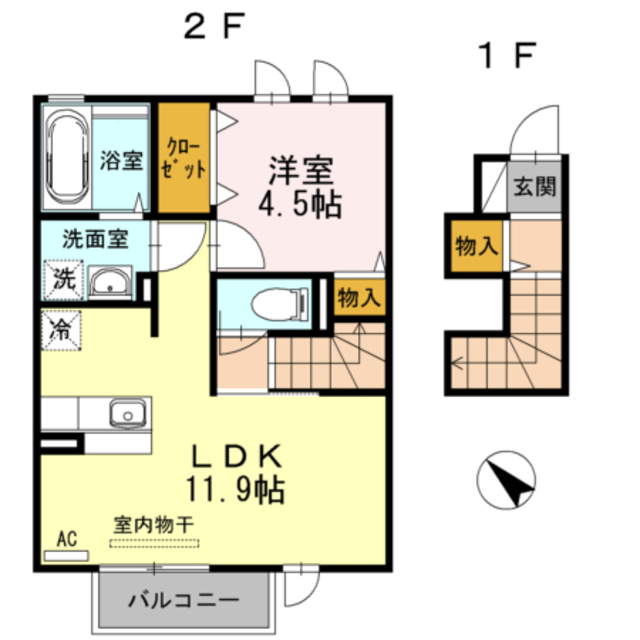 ロジュマン　シュシュ　Ｂ 203 間取り図