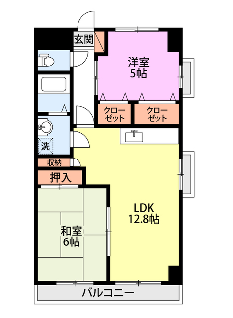 アークヒルズ上近江 106 間取り図