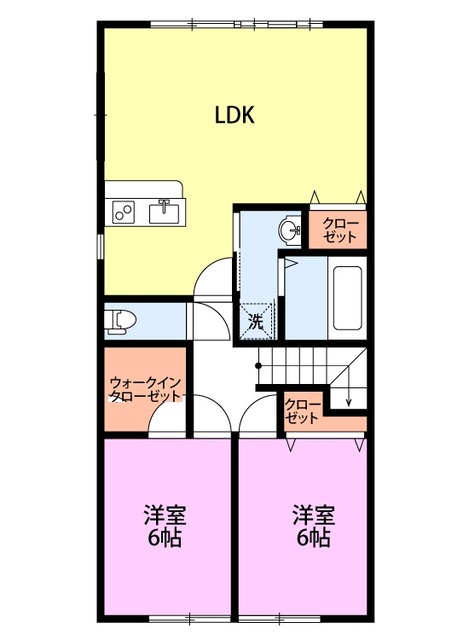 アレンデール 203 間取り図