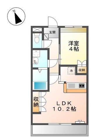 ビアンニュー松崎 202 間取り図