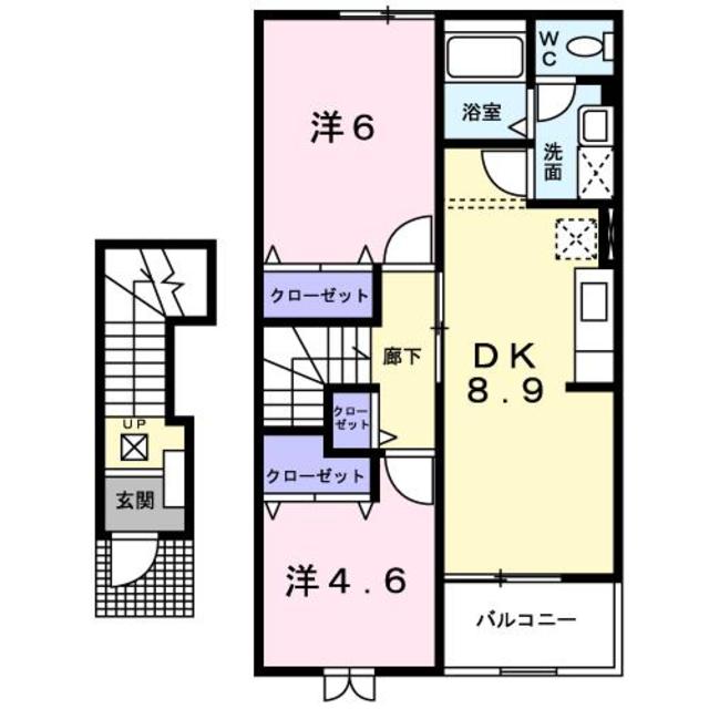 サンルーラン 204 間取り図