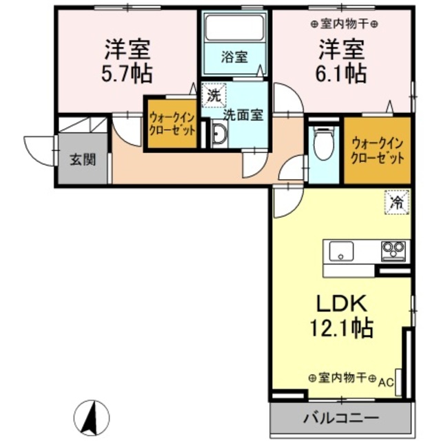 ラトン・ラヴール 201 間取り図