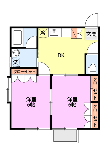 アムールN Ⅱ 208 間取り図