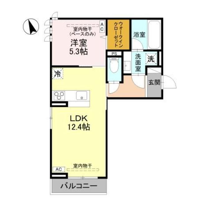 D-ROOM福住 A棟 203 間取り図