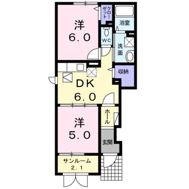 ベルメゾンＫ 101 間取り図