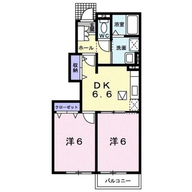 カーサ・エッセ 102 間取り図