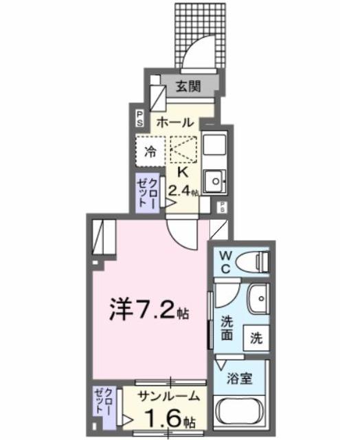 ライズひまわり 102 間取り図