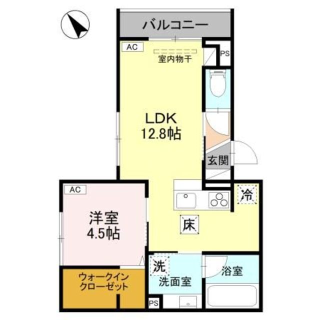D-ROOM東明 103 間取り図