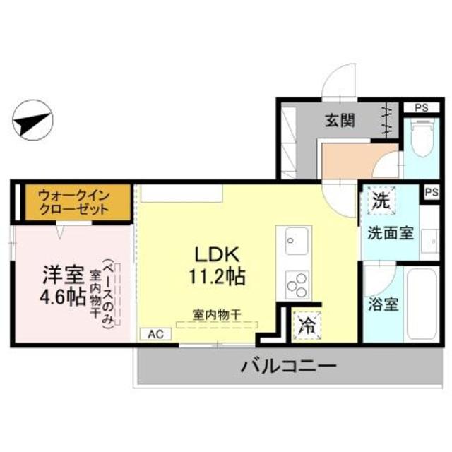 D-ROOM福住 Ｂ棟 202 間取り図