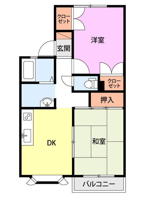 サンフォーレ B 間取り図