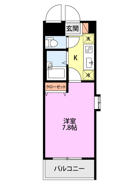 ドルトワール南笹口 420 間取り図