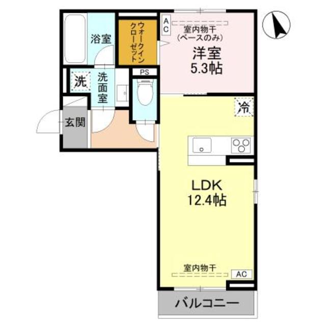 D-ROOM福住 A棟 301 間取り図