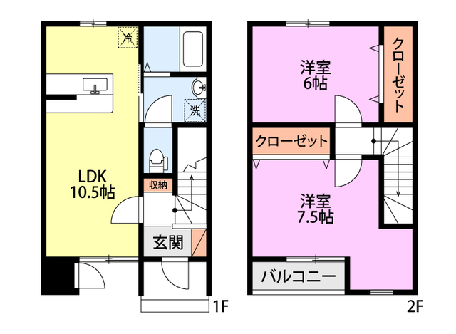 プロスペリティ（メゾネット） C 間取り図