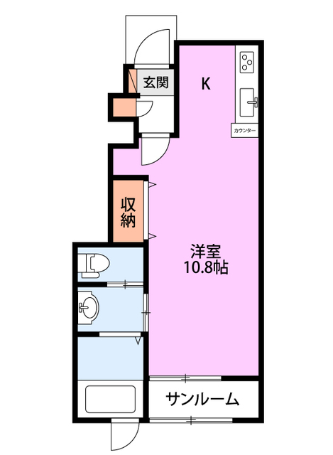 グランクレスⅠ 102 間取り図