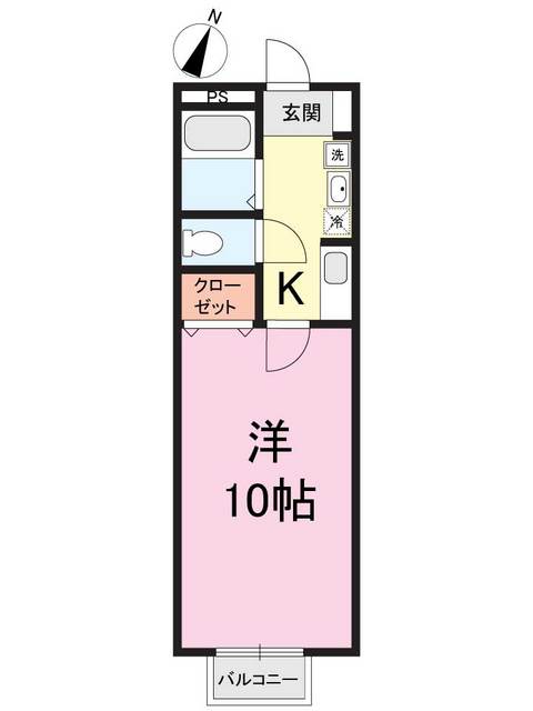 マーヤ小針西 104 間取り図