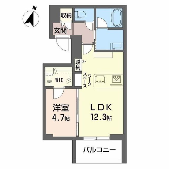 シャーメゾン東幸町 202 間取り図