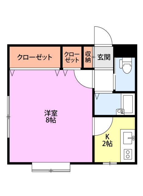 佐々木アパート 103 間取り図