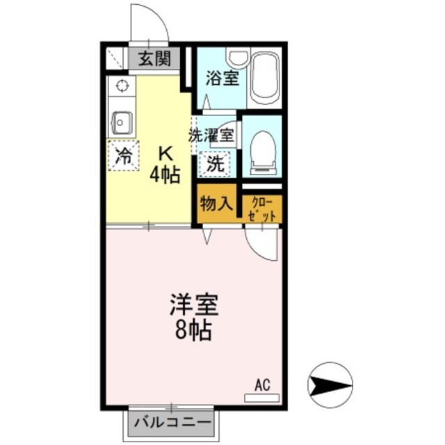 ヒルバレー　A 105 間取り図