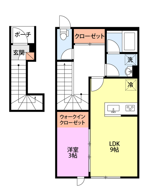 CIEL TERAO 2-B 間取り図