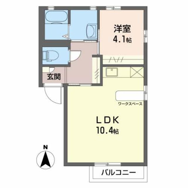 ぱれすよつや　A 102 間取り図