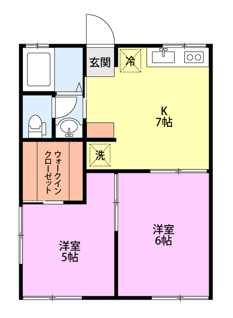 コーポ仲村 203 間取り図