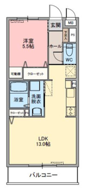 レジデンスガーデン 304 間取り図