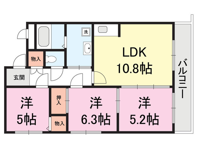 ファミーユ 405 間取り図