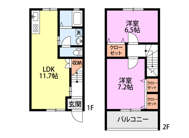 ヒルズ代官山Ⅰ 2 間取り図