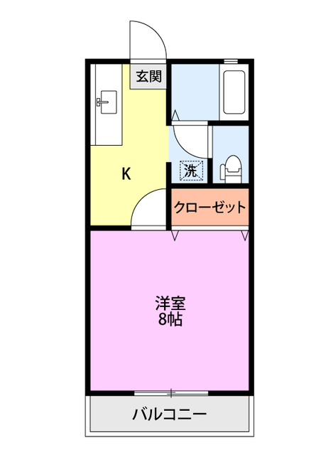 ファミールメゾン小舟町 208 間取り図