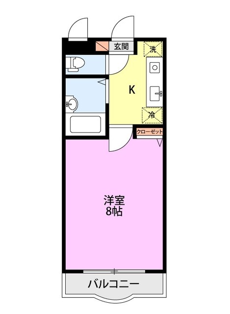 Lily-be関屋恵町 B102 間取り