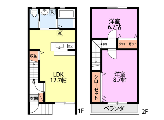 うらら　Ａ号棟 7 間取り図